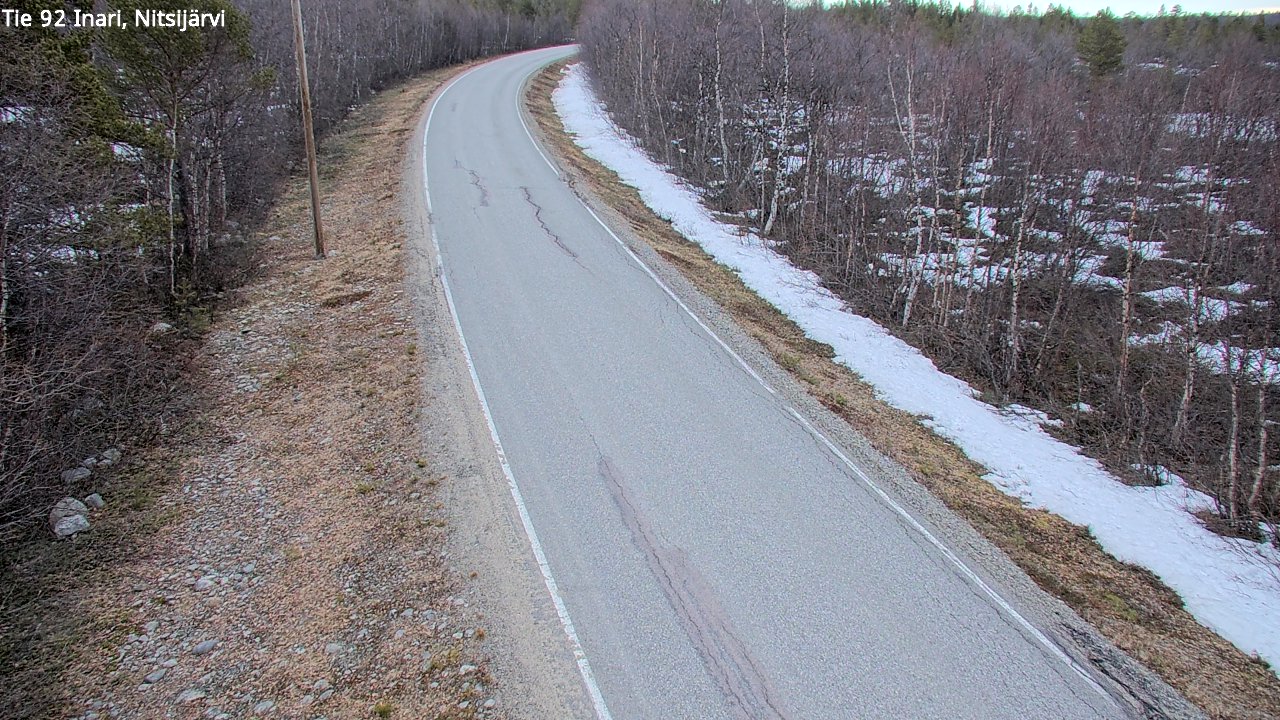 Kelikamerat Kuva Tie 92 Inari, Nitsijärvi, Inari, Lappi