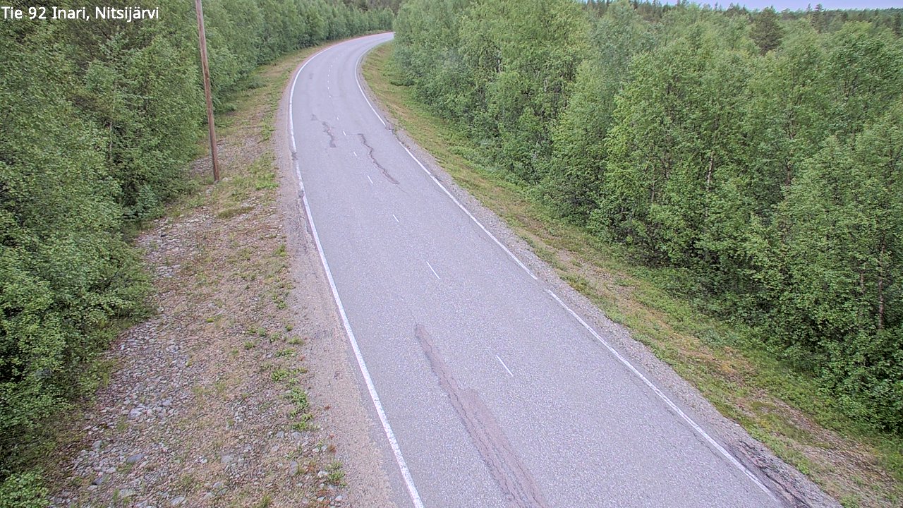 Kelikamerat Kuva Tie 92 Inari, Nitsijärvi, Inari, Lappi