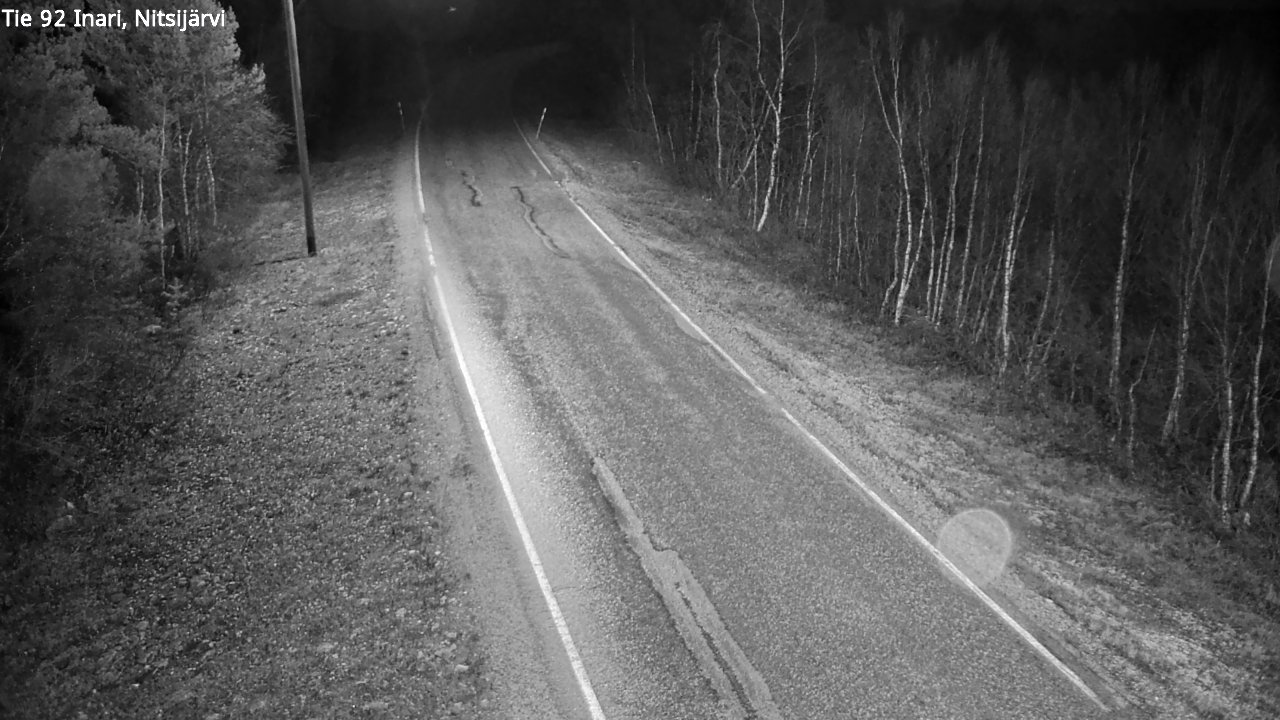 Kelikamerat Kuva Tie 92 Inari, Nitsijärvi, Inari, Lappi