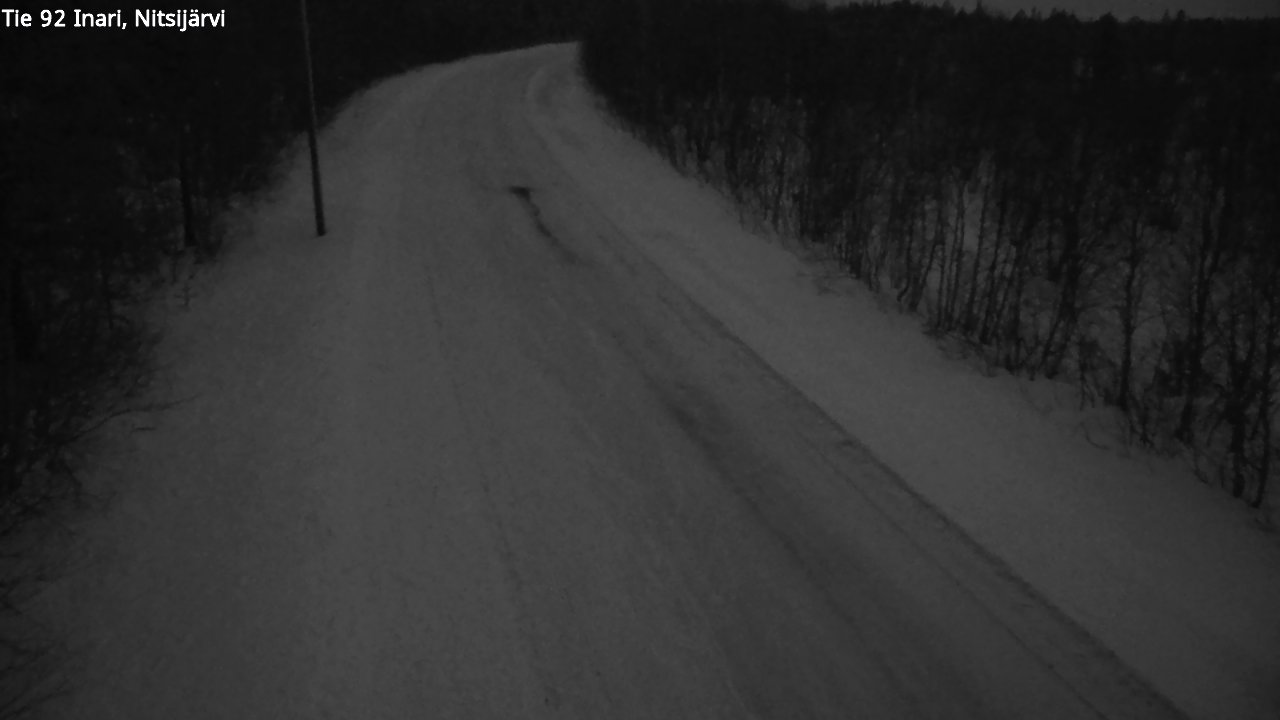 Kelikamerat Kuva Tie 92 Inari, Nitsijärvi, Inari, Lappi