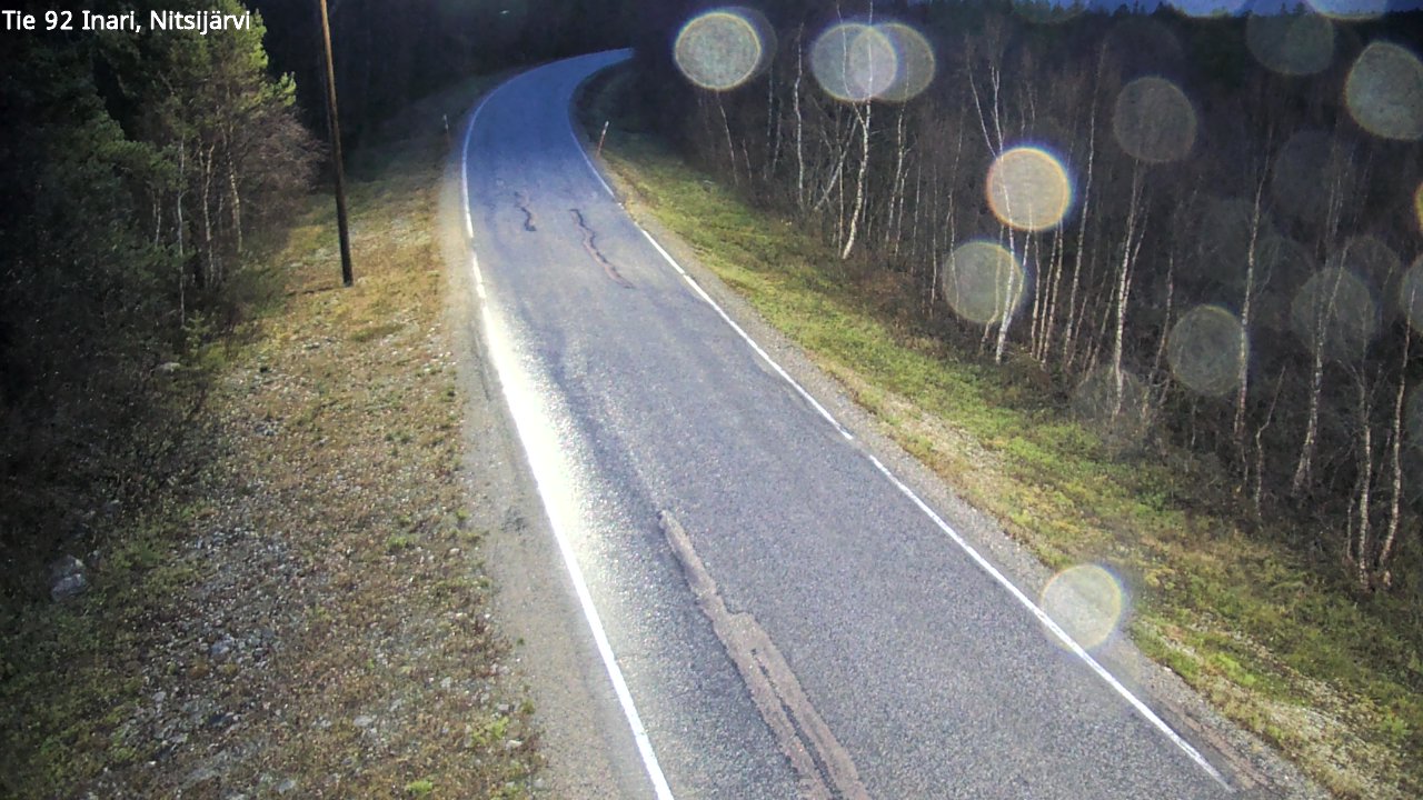 Kelikamerat Kuva Tie 92 Inari, Nitsijärvi, Inari, Lappi