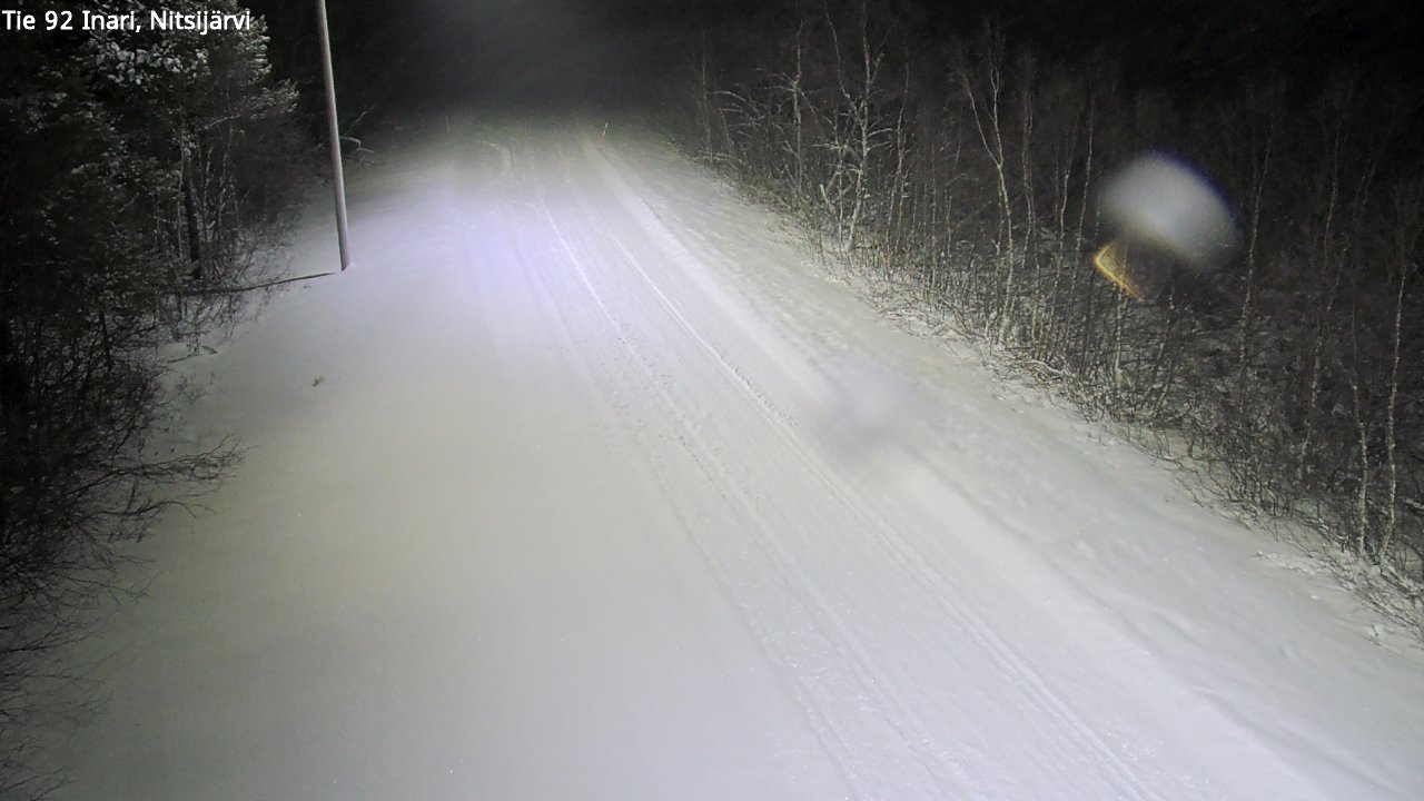 Weather Camera Image Road 92 Inari, Nitsijärvi, Inari, Lappi