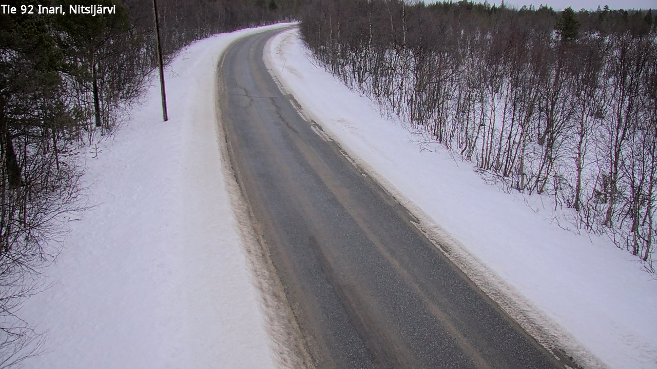 Weather Camera Image Road 92 Inari, Nitsijärvi, Inari, Lappi