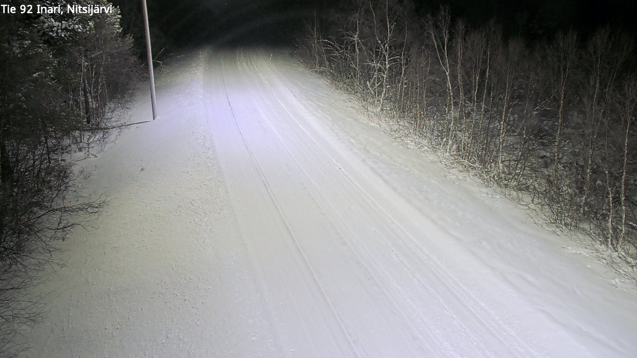 Weather Camera Image Road 92 Inari, Nitsijärvi, Inari, Lappi