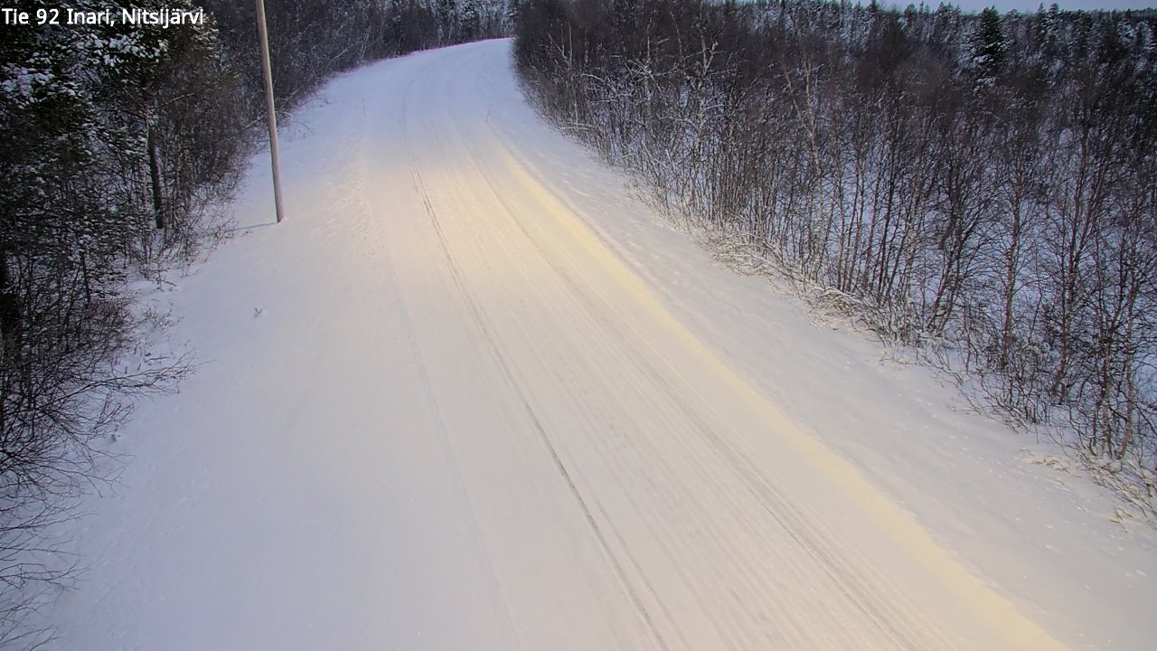 Kelikamerat Kuva Tie 92 Inari, Nitsijärvi, Inari, Lappi