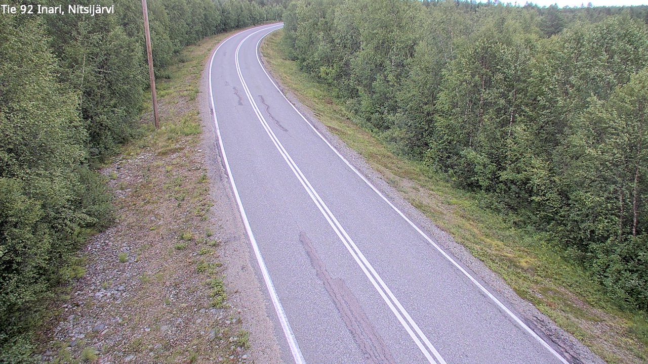 Kelikamerat Kuva Tie 92 Inari, Nitsijärvi, Inari, Lappi