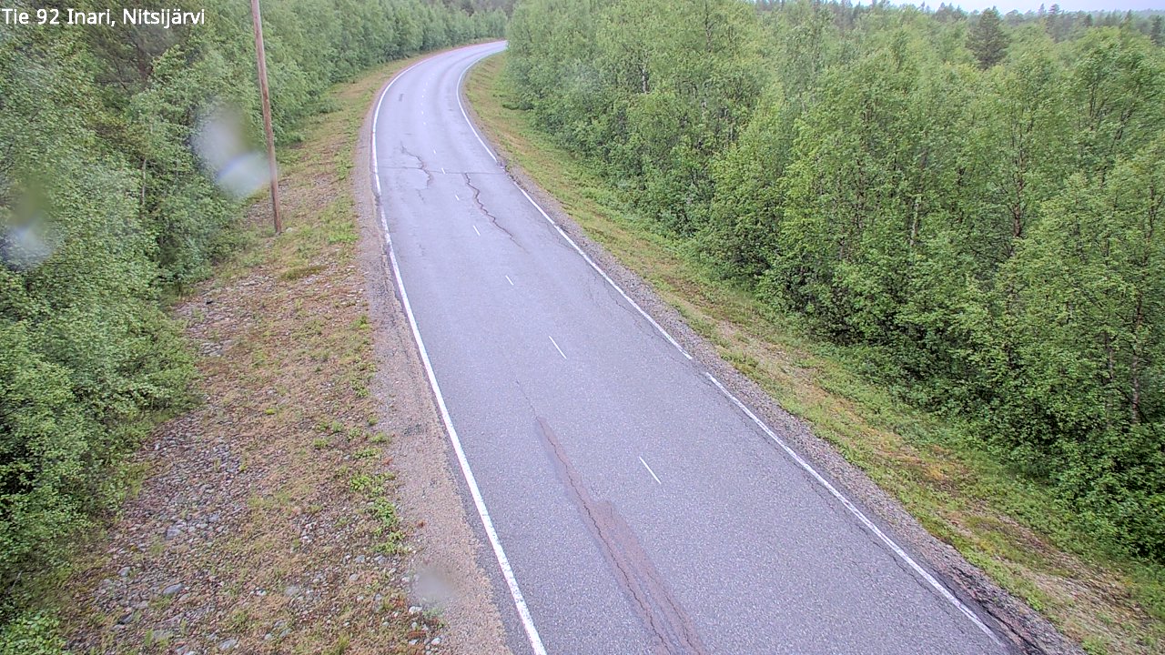 Weather Camera Image Väg 92 Enare, Nitsijärvi, Inari, Lappi