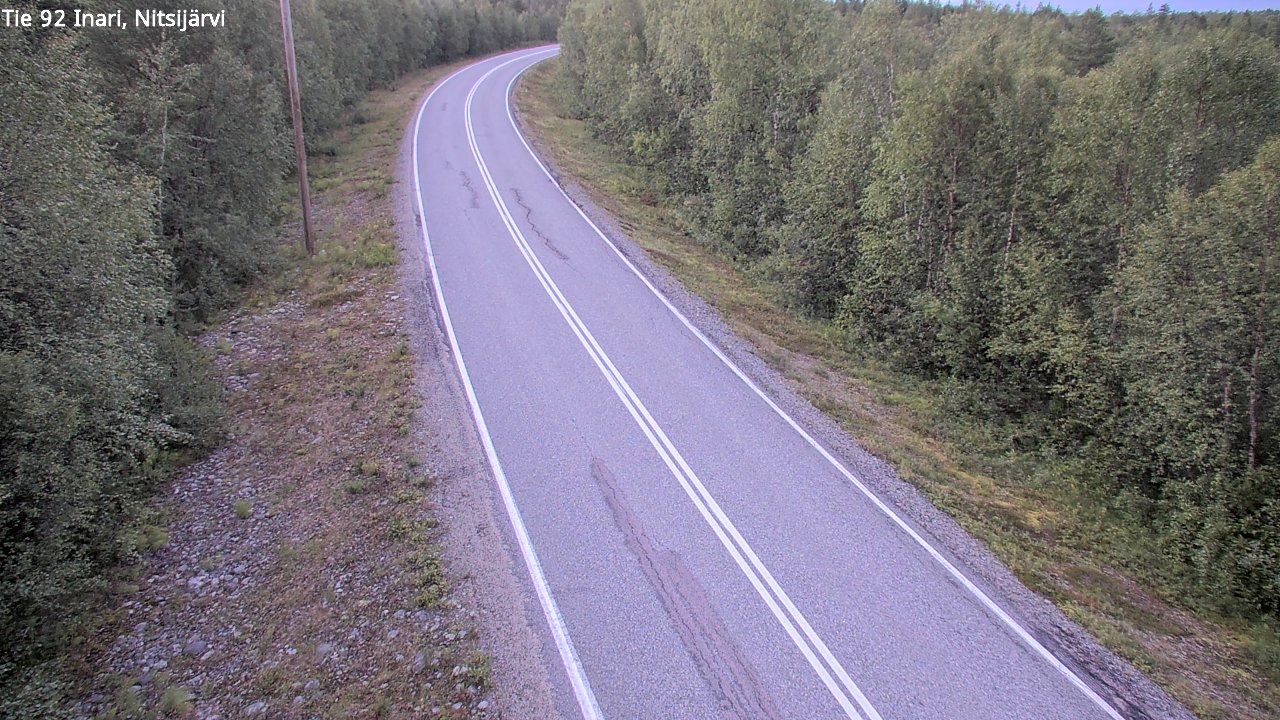 Weather Camera Image Väg 92 Enare, Nitsijärvi, Inari, Lappi