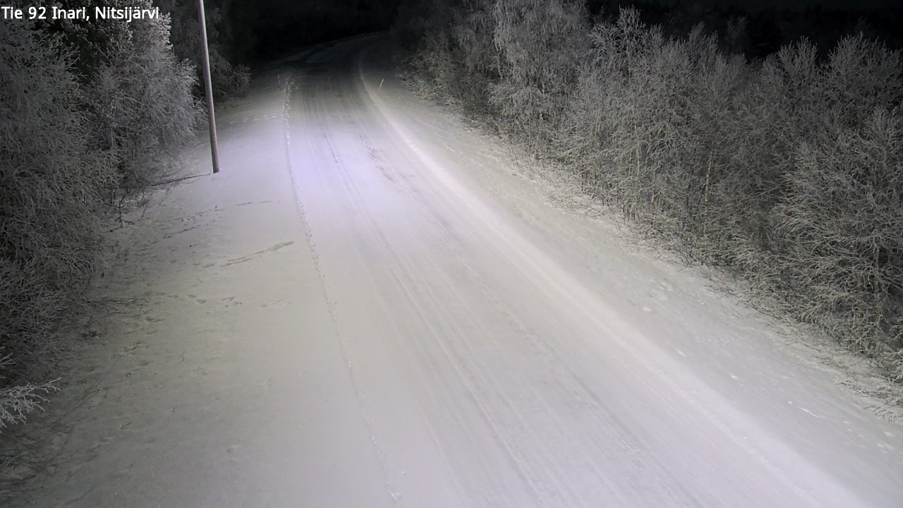 Kelikamerat Kuva Tie 92 Inari, Nitsijärvi, Inari, Lappi