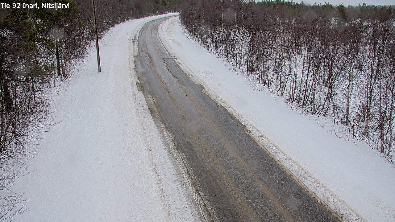 Weather Camera Image Väg 92 Enare, Nitsijärvi, Inari, Lappi
