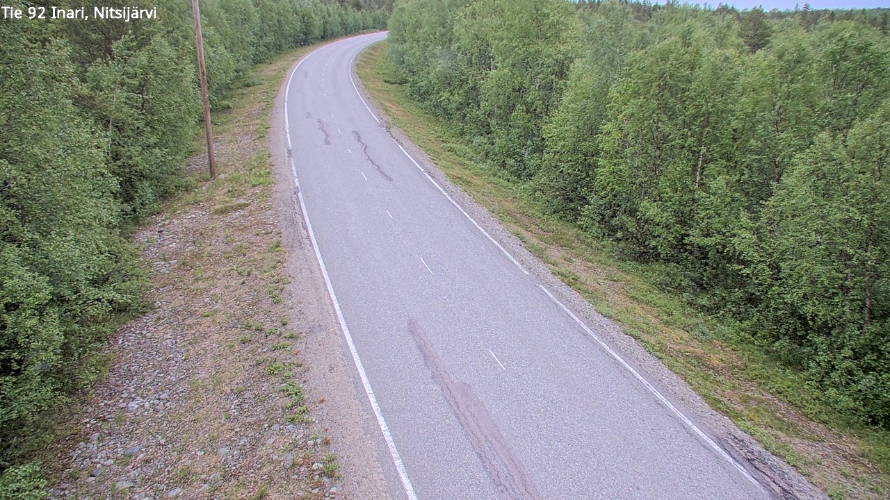 Kelikamerat Kuva Tie 92 Inari, Nitsijärvi, Inari, Lappi