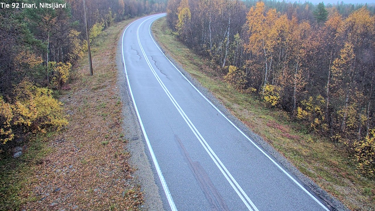 Weather Camera Image Road 92 Inari, Nitsijärvi, Inari, Lappi