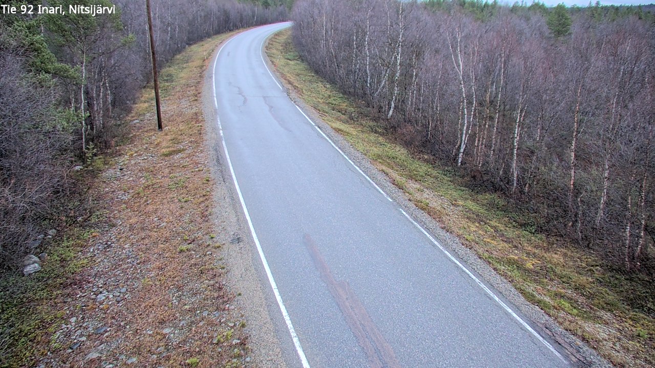 Kelikamerat Kuva Tie 92 Inari, Nitsijärvi, Inari, Lappi