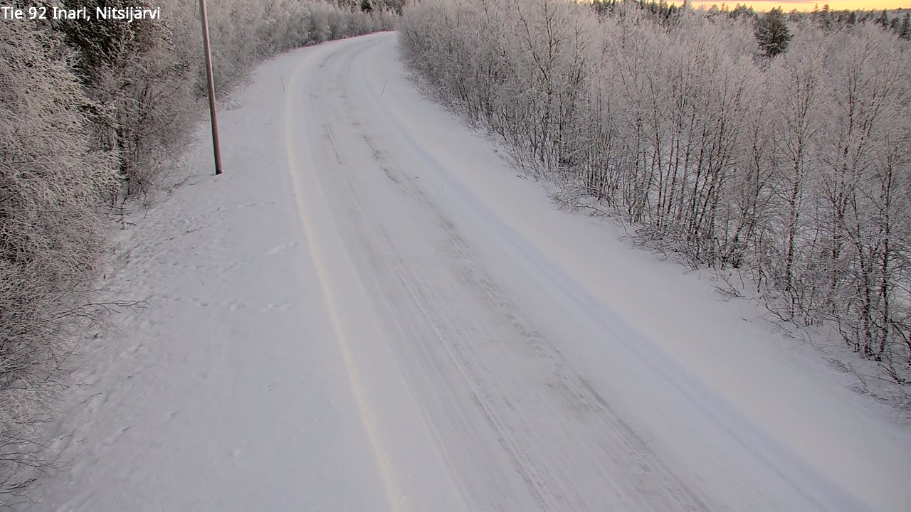 Kelikamerat Kuva Tie 92 Inari, Nitsijärvi, Inari, Lappi