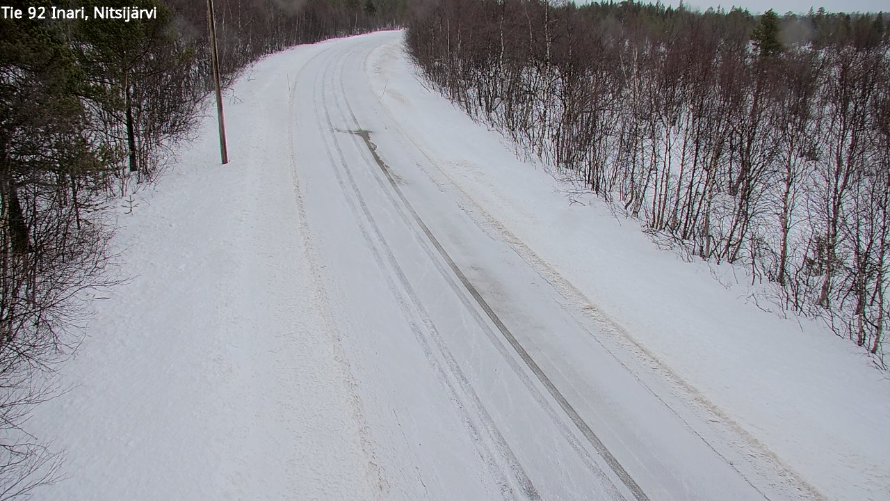 Kelikamerat Kuva Tie 92 Inari, Nitsijärvi, Inari, Lappi