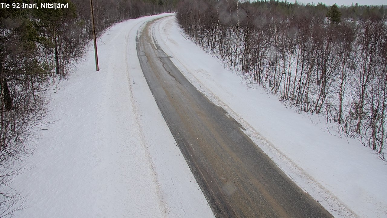 Kelikamerat Kuva Tie 92 Inari, Nitsijärvi, Inari, Lappi