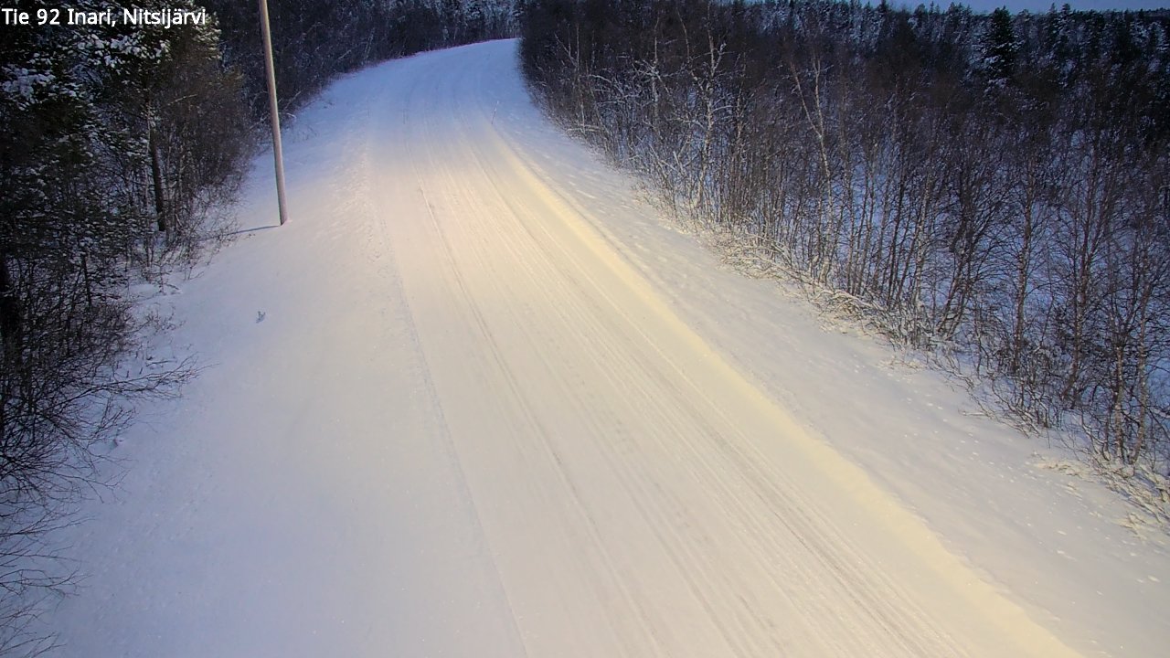 Kelikamerat Kuva Tie 92 Inari, Nitsijärvi, Inari, Lappi