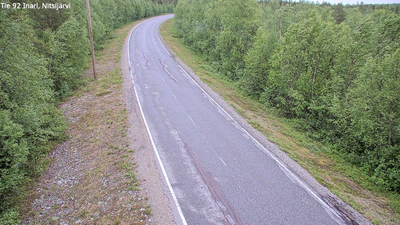 Weather Camera Image Road 92 Inari, Nitsijärvi, Inari, Lappi