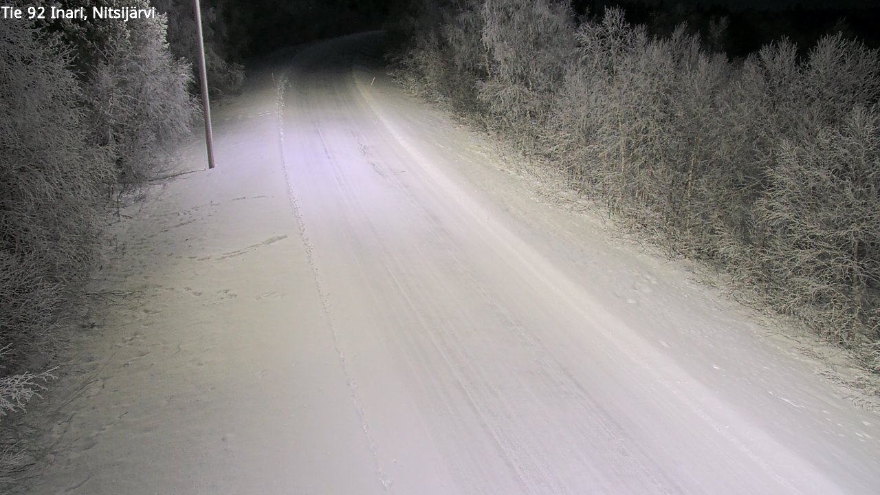 Kelikamerat Kuva Tie 92 Inari, Nitsijärvi, Inari, Lappi