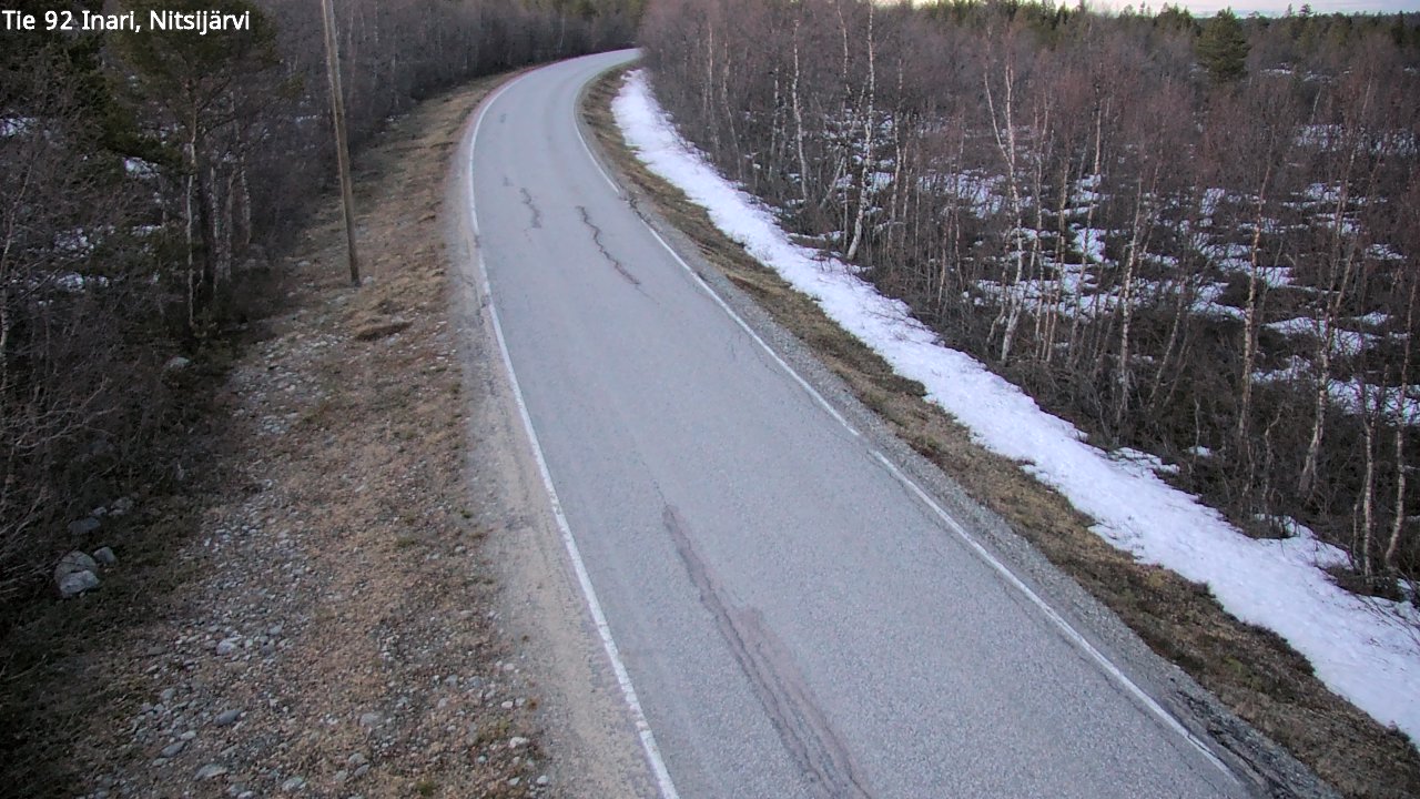 Kelikamerat Kuva Tie 92 Inari, Nitsijärvi, Inari, Lappi
