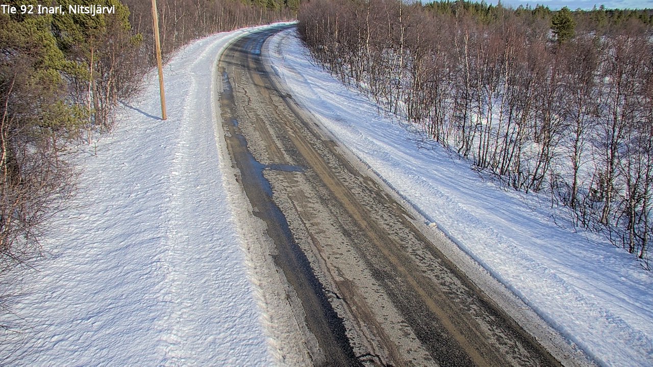 Kelikamerat Kuva Tie 92 Inari, Nitsijärvi, Inari, Lappi