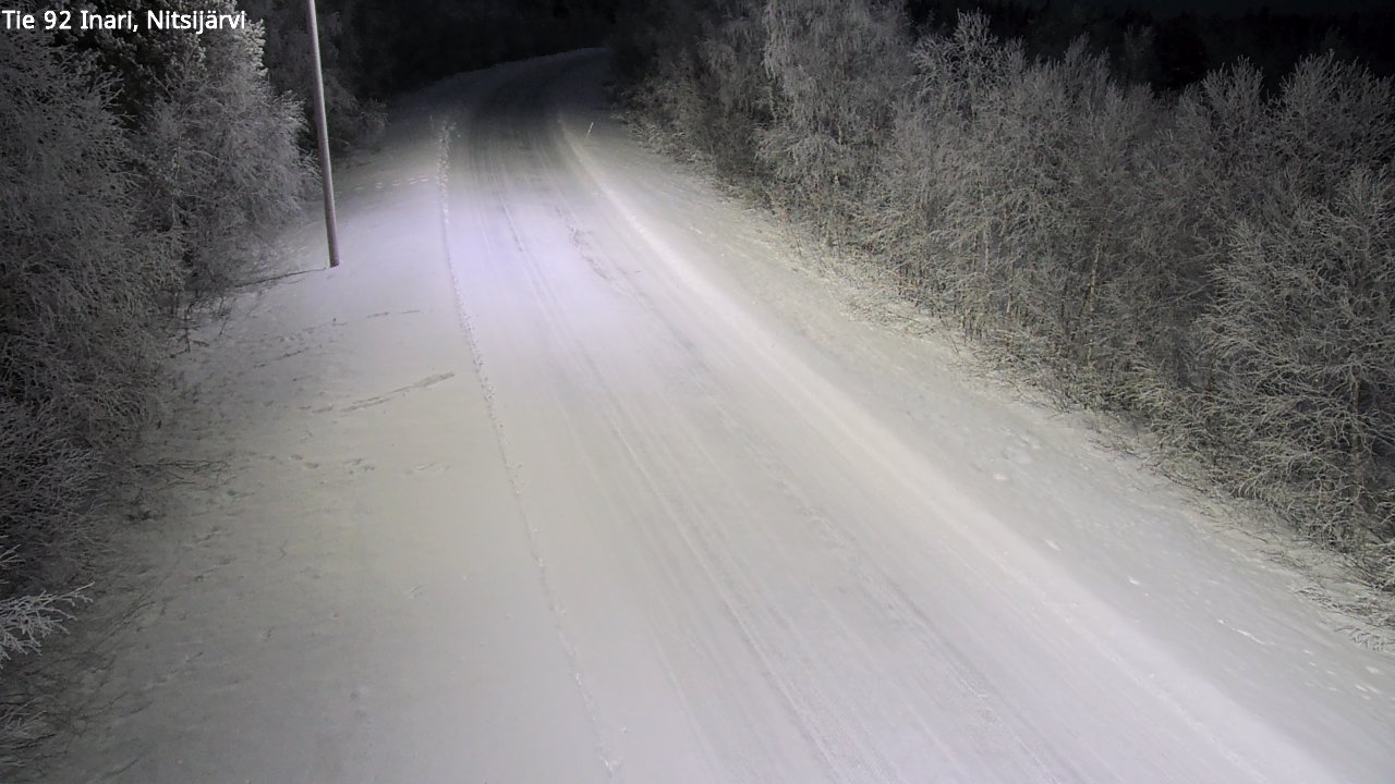 Kelikamerat Kuva Tie 92 Inari, Nitsijärvi, Inari, Lappi