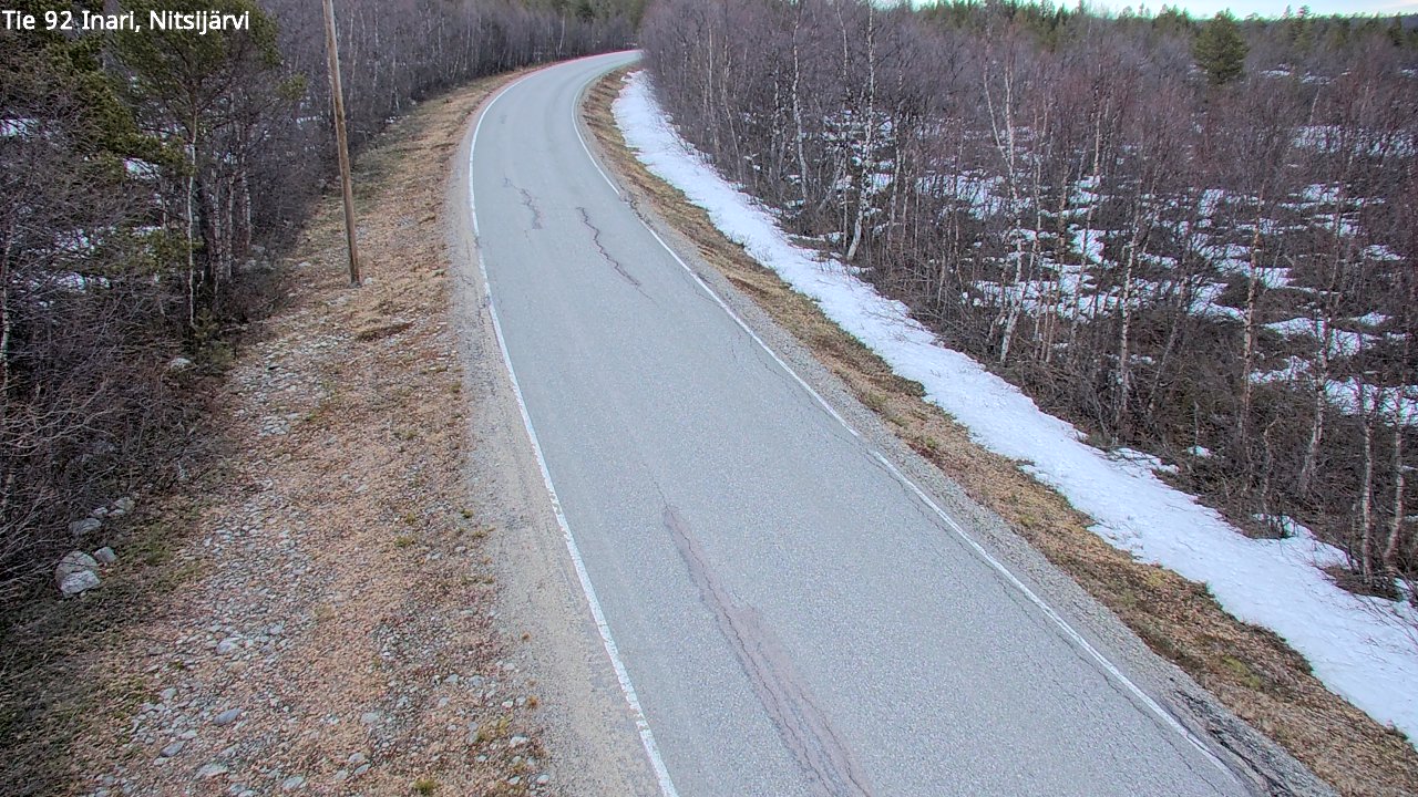 Kelikamerat Kuva Tie 92 Inari, Nitsijärvi, Inari, Lappi