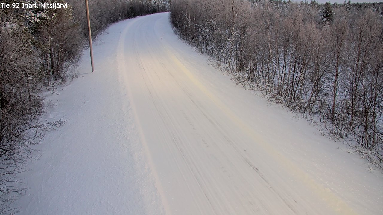 Weather Camera Image Road 92 Inari, Nitsijärvi, Inari, Lappi