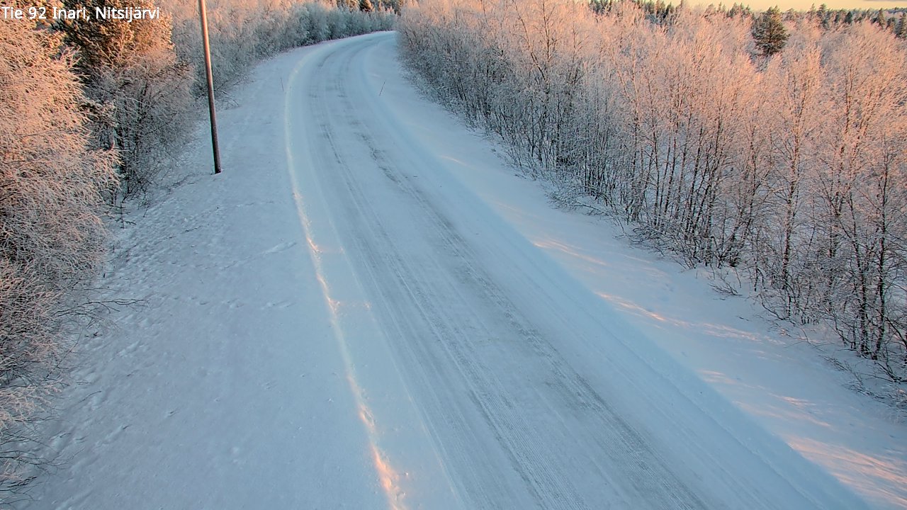 Kelikamerat Kuva Tie 92 Inari, Nitsijärvi, Inari, Lappi