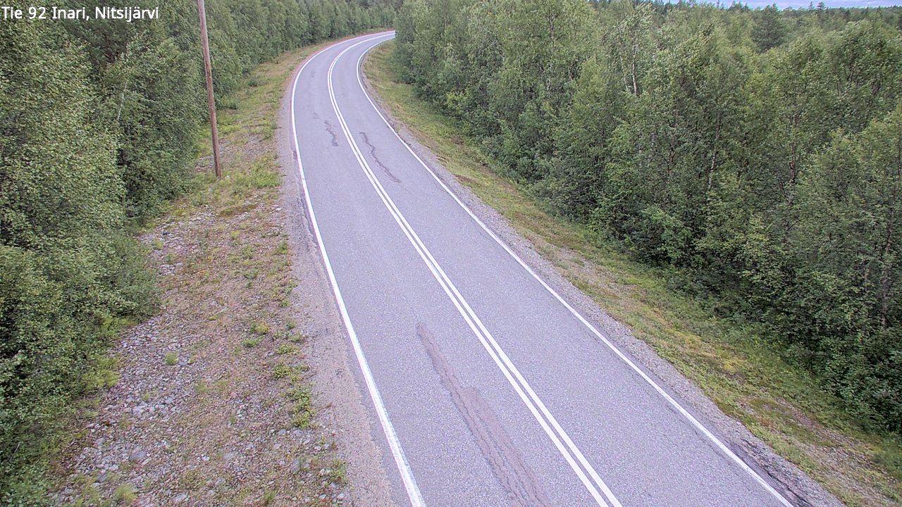 Weather Camera Image Road 92 Inari, Nitsijärvi, Inari, Lappi