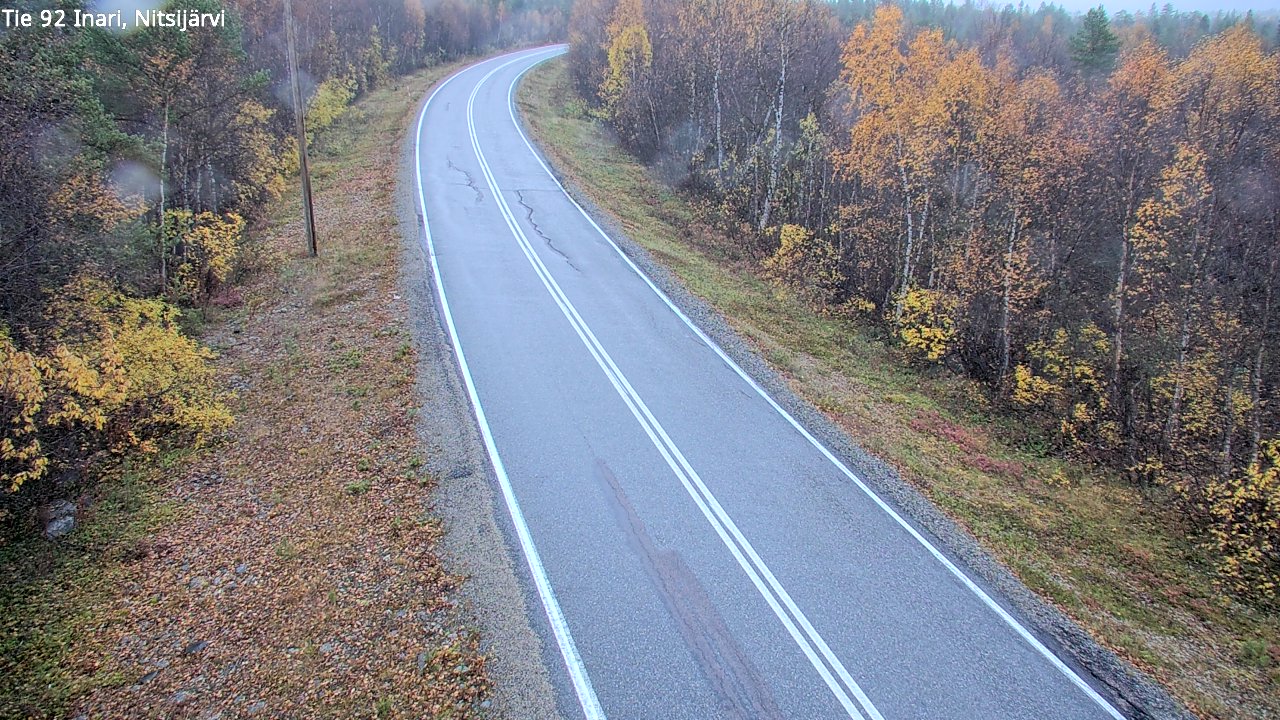 Weather Camera Image Road 92 Inari, Nitsijärvi, Inari, Lappi