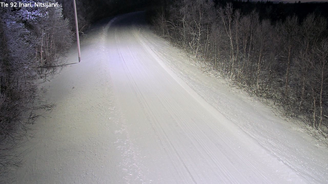 Weather Camera Image Road 92 Inari, Nitsijärvi, Inari, Lappi