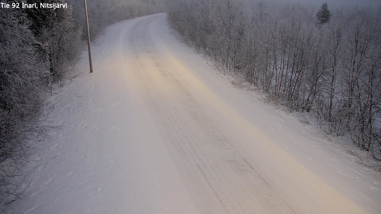 Kelikamerat Kuva Tie 92 Inari, Nitsijärvi, Inari, Lappi