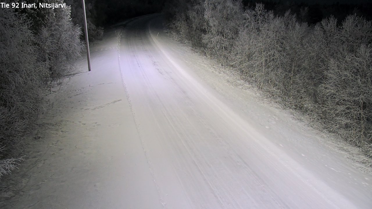 Kelikamerat Kuva Tie 92 Inari, Nitsijärvi, Inari, Lappi
