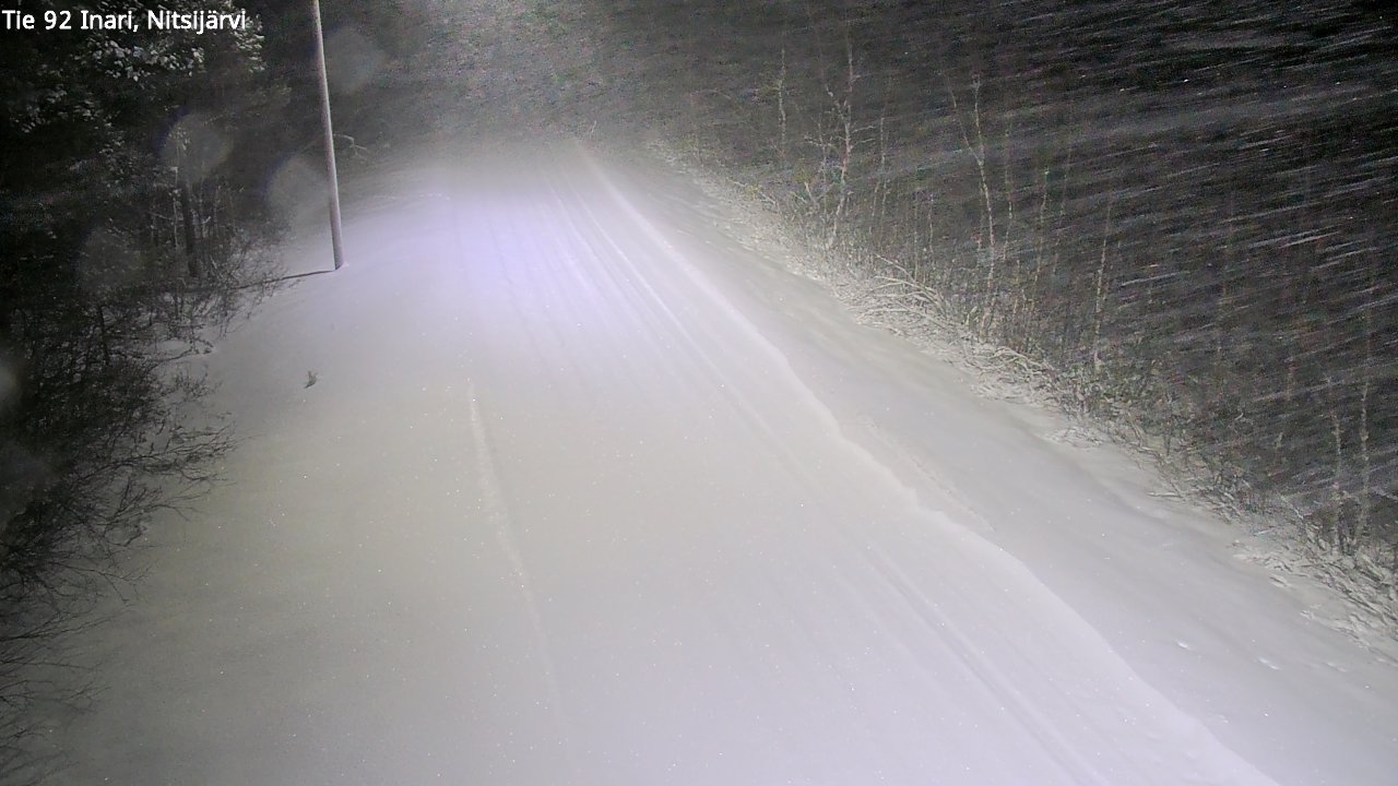 Kelikamerat Kuva Tie 92 Inari, Nitsijärvi, Inari, Lappi