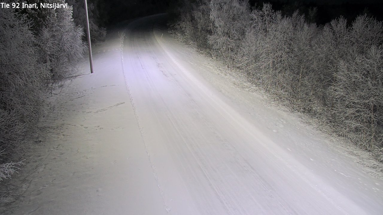 Kelikamerat Kuva Tie 92 Inari, Nitsijärvi, Inari, Lappi