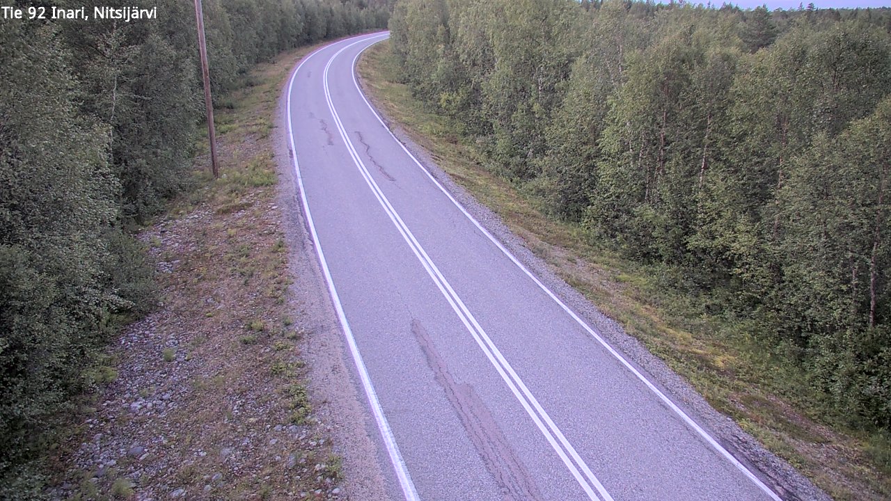 Weather Camera Image Väg 92 Enare, Nitsijärvi, Inari, Lappi