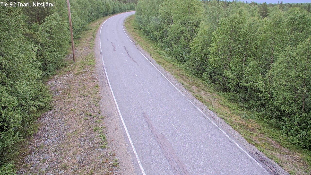 Kelikamerat Kuva Tie 92 Inari, Nitsijärvi, Inari, Lappi