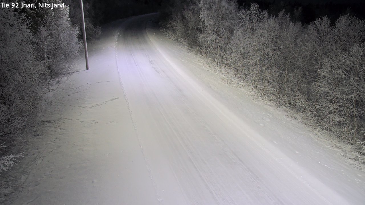 Kelikamerat Kuva Tie 92 Inari, Nitsijärvi, Inari, Lappi