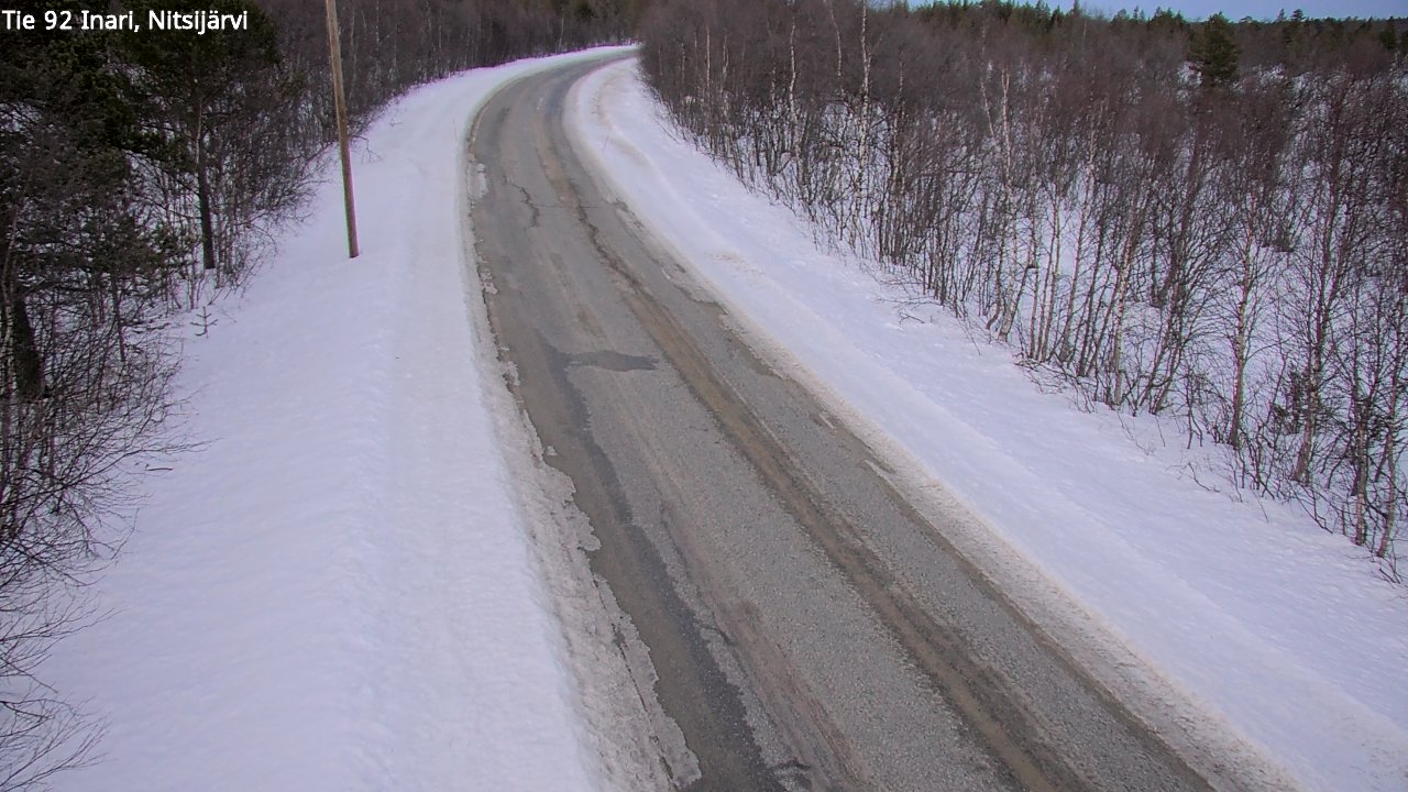 Kelikamerat Kuva Tie 92 Inari, Nitsijärvi, Inari, Lappi