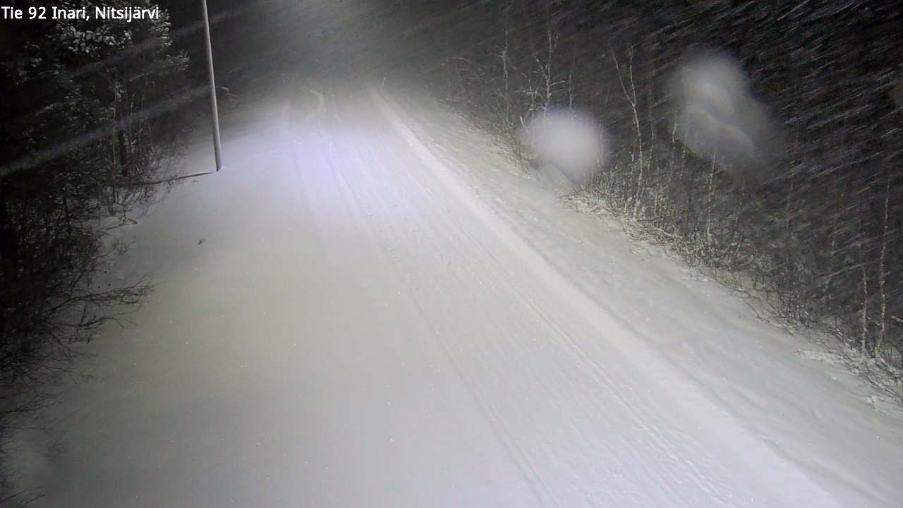 Weather Camera Image Road 92 Inari, Nitsijärvi, Inari, Lappi