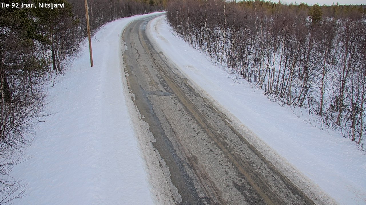 Kelikamerat Kuva Tie 92 Inari, Nitsijärvi, Inari, Lappi