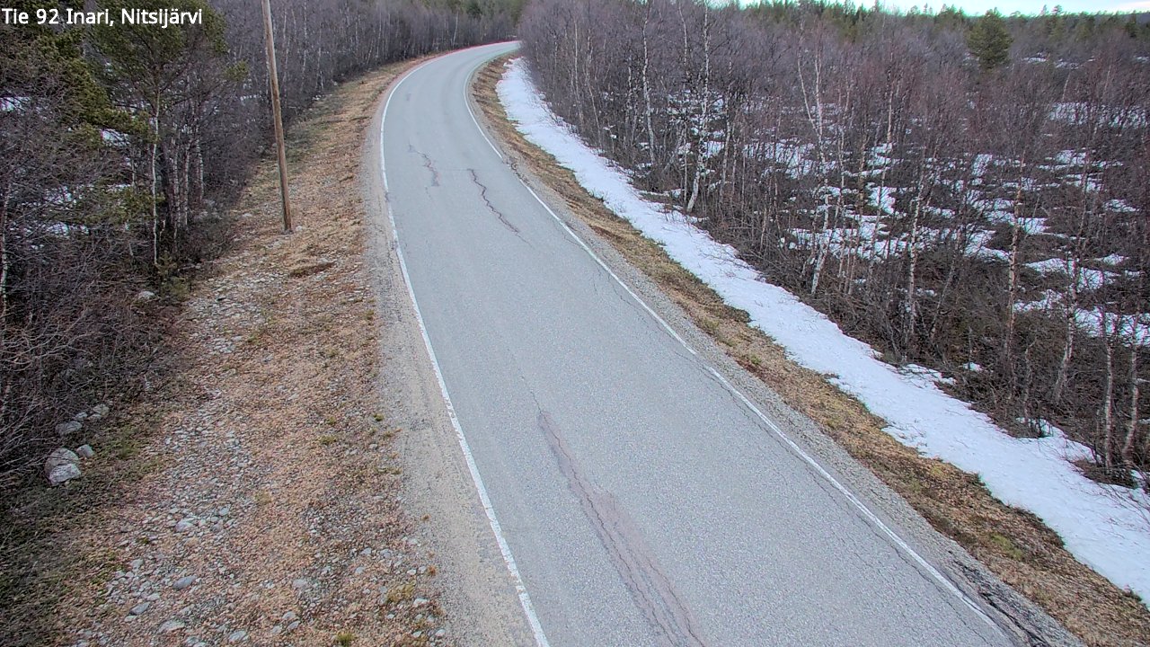 Kelikamerat Kuva Tie 92 Inari, Nitsijärvi, Inari, Lappi
