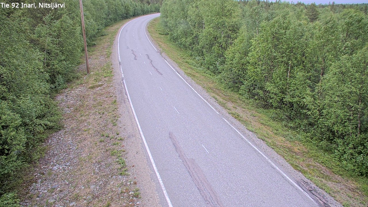 Kelikamerat Kuva Tie 92 Inari, Nitsijärvi, Inari, Lappi