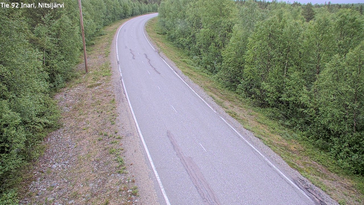 Kelikamerat Kuva Tie 92 Inari, Nitsijärvi, Inari, Lappi