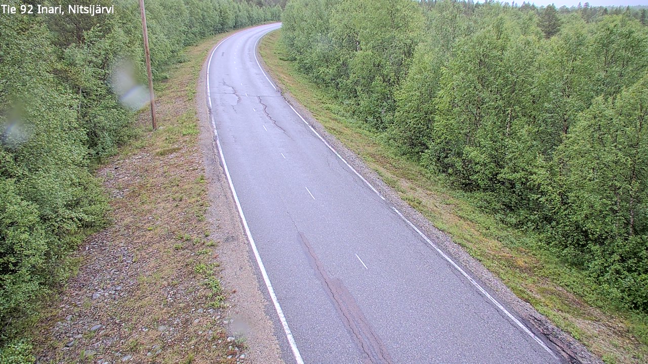 Weather Camera Image Väg 92 Enare, Nitsijärvi, Inari, Lappi