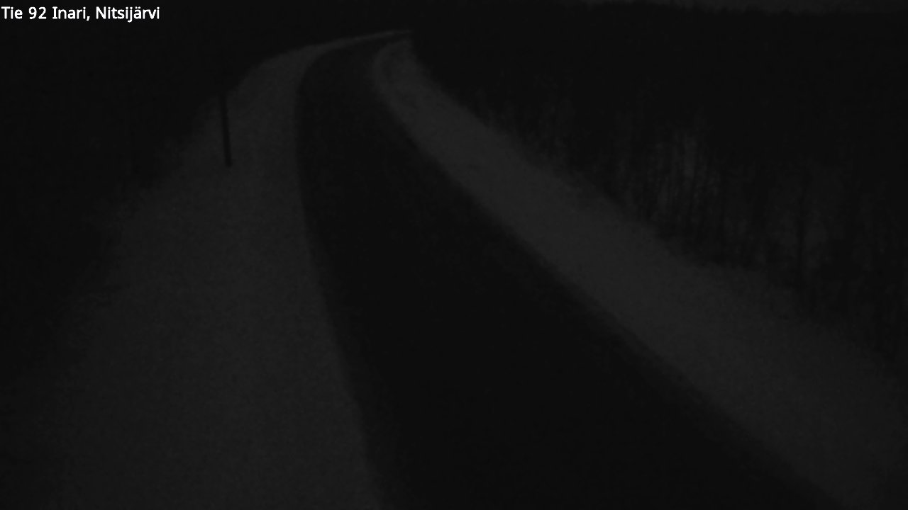 Weather Camera Image Road 92 Inari, Nitsijärvi, Inari, Lappi