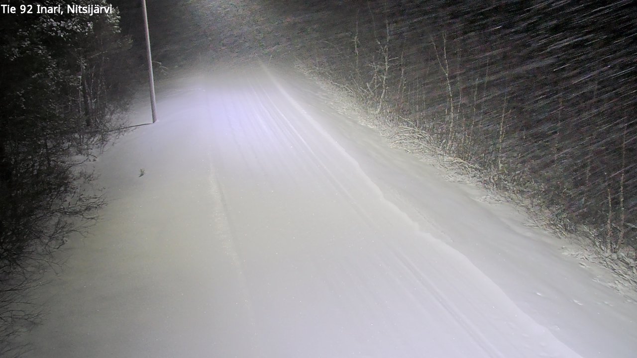 Kelikamerat Kuva Tie 92 Inari, Nitsijärvi, Inari, Lappi