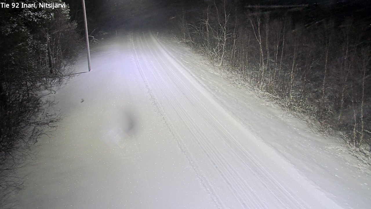 Kelikamerat Kuva Tie 92 Inari, Nitsijärvi, Inari, Lappi