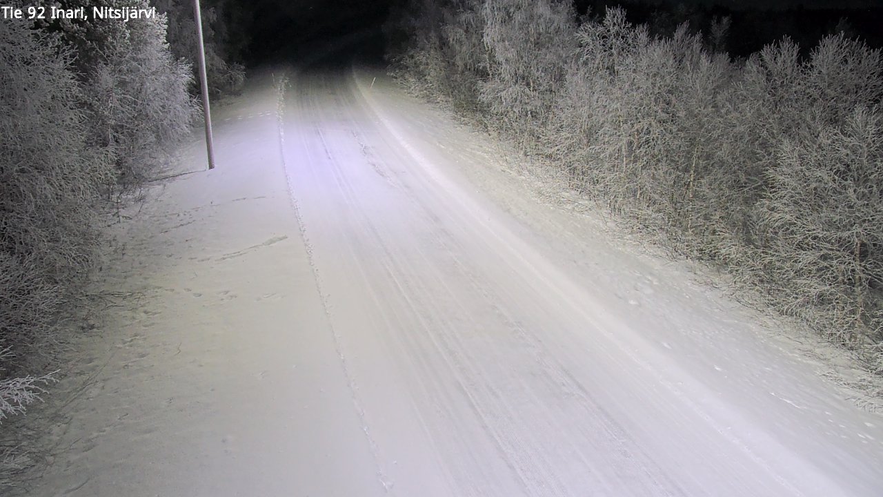 Kelikamerat Kuva Tie 92 Inari, Nitsijärvi, Inari, Lappi
